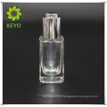 30ml square clear cosmetic glass dropper bottle